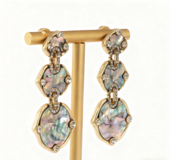 Iris Shell Cascade earrings
