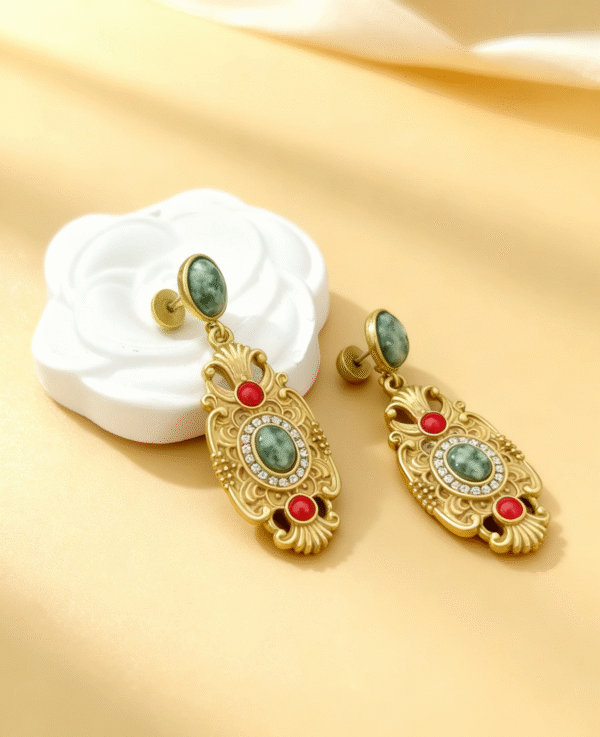Verdant Regal Filigree earrings