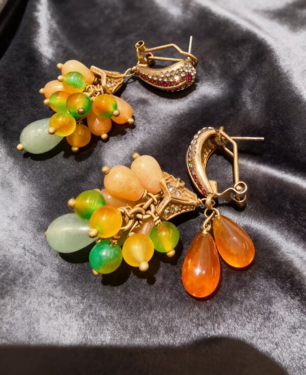 Sunset Harvest Cluster  earrings