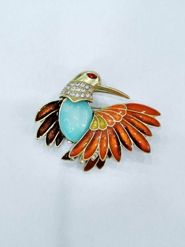 Vintage Hummingbird-Shaped Brooch