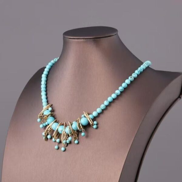 Vintage Ethnic-Style Turquoise Necklace