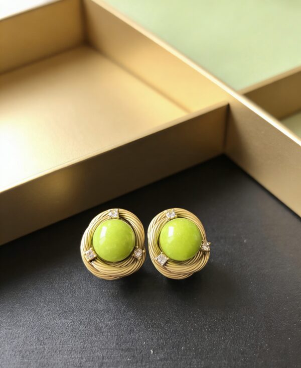 Lime Twist Studs