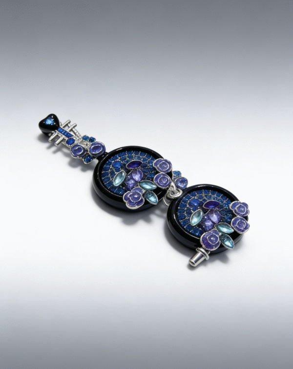 Midnight Bloom Drop Earrings